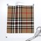 Tartan Plaid Scottish Tan Brown Black White Custom Printed Fabric by Spoonflower Various Fabrics by the Yard or Fat Quarter